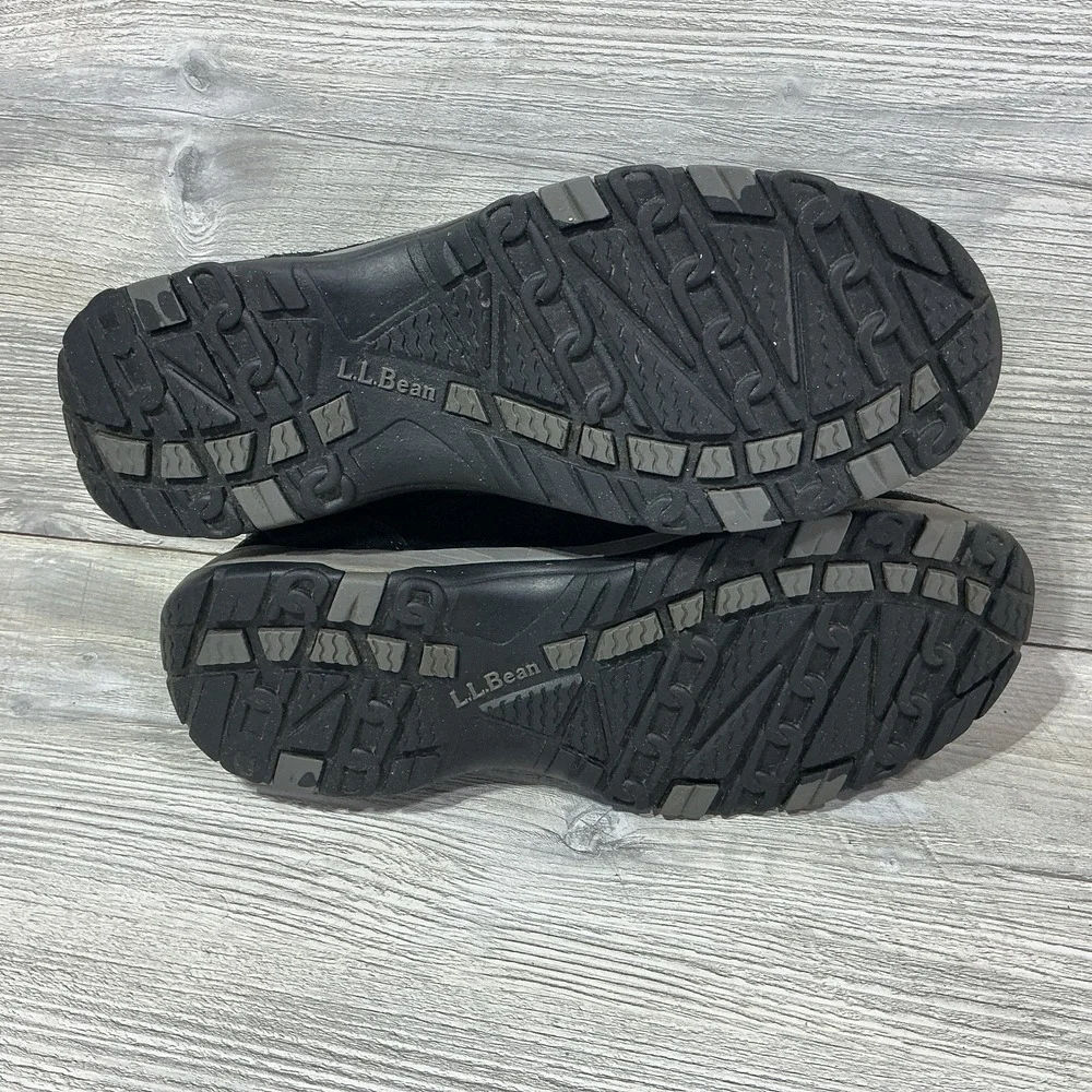 L.L. Bean TEK 2.5 Trail-Hiking-Camping Mocs Mens US 9.5 M Black Suede Waterproof